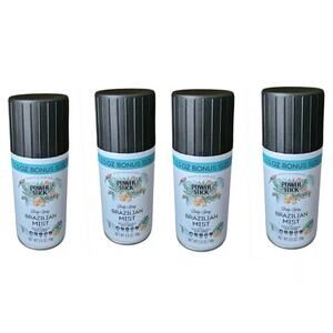 4 PACK Of Power Stick For Her Body‎ Spray Brazilian Mist 3.5 oz